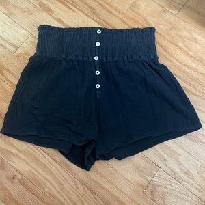 Super cute, breezy, cotton black shorts